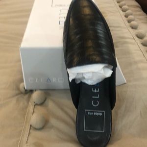 NIB Dolce Vita Black Croc Mule